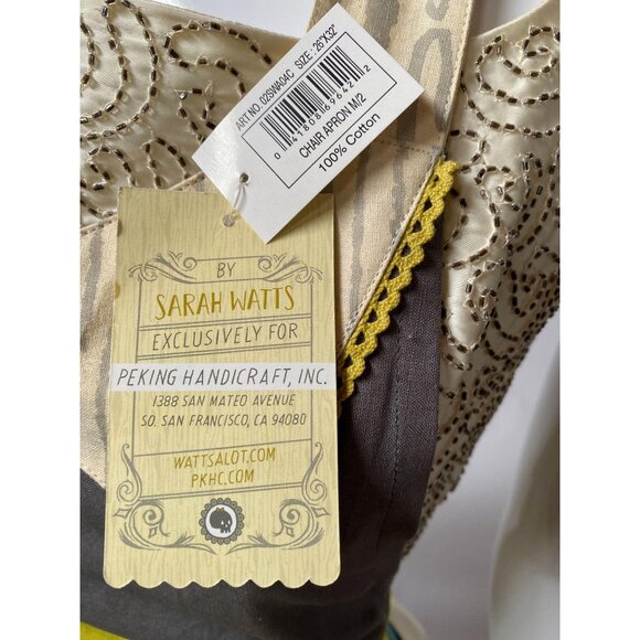 Chair Motif Bib Apron By Sarah Watts - New - Picture 5 of 16